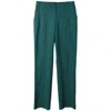 Diane Von Furstenberg Tailored Jeans In Teal Wool In Green