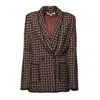 Diane Von Furstenberg Tailored Single-breasted Jacket With Geometric Pattern