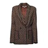 Diane Von Furstenberg Tailored Single-breasted Jacket With Geometric Pattern