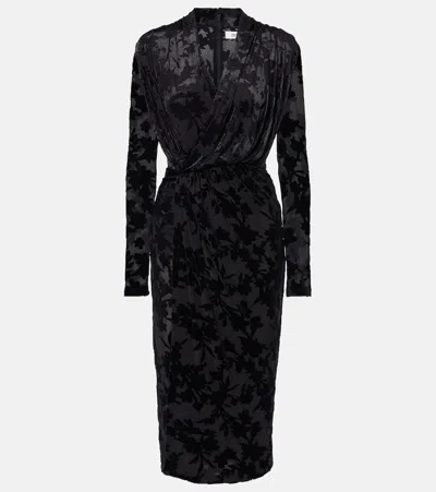 Diane Von Furstenberg Tamra Midi Dress In Black