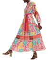 Diane Von Furstenberg Tessa Abstract Print Long Sleeve Cotton Maxi Dress In Multi
