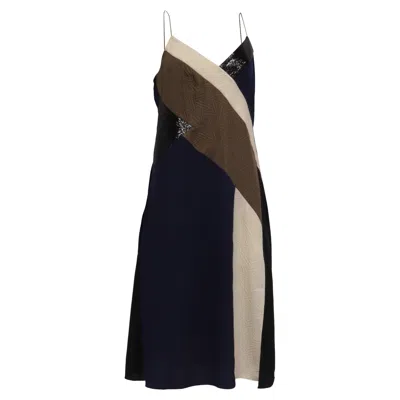 Diane Von Furstenberg Textured Frederica Midi Dress In Multicolor Silk