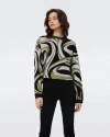 Diane Von Furstenberg Tierna Wool-blend Sweater In Multi