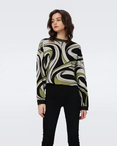 Diane Von Furstenberg Tierna Wool-blend Sweater In Multi
