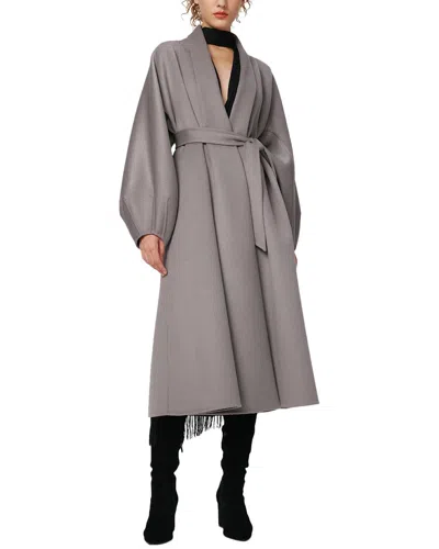 Diane Von Furstenberg Tom Wool Coat In Gray