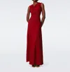 Diane Von Furstenberg Tomas Dress In Metallic Red In Multi