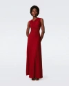 Diane Von Furstenberg Tomas Dress In Metallic Red In Metallic Red