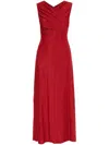 Diane Von Furstenberg Tomas Dress In Metallic Red In Rot