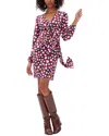 Diane Von Furstenberg Printed Wrap Minidress In Multi