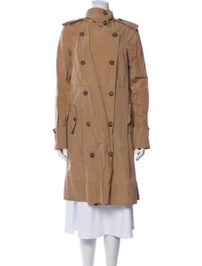 Pre-owned Diane Von Furstenberg Trench Coat In Brown