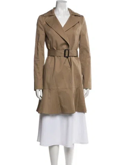 Pre-owned Diane Von Furstenberg Trench Coat In Neutral