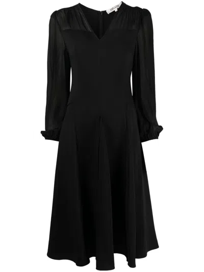 Diane Von Furstenberg Trina Midikleid In Black