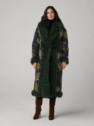 Diane Von Furstenberg Trixie Coat In Green