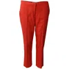 Diane Von Furstenberg Trousers In Orange Viscose In Red