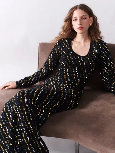 Diane Von Furstenberg Trovaso Dress In Black