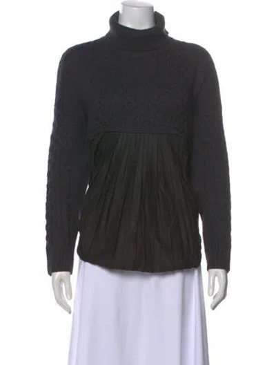 Pre-owned Diane Von Furstenberg Turtleneck Sweater In Black