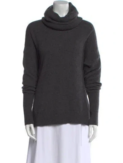 Pre-owned Diane Von Furstenberg Turtleneck Sweater In Gray