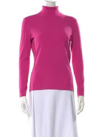 Pre-owned Diane Von Furstenberg Turtleneck Sweater In Pink