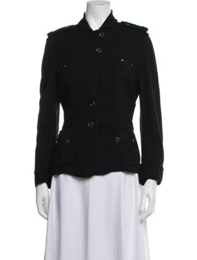 Pre-owned Diane Von Furstenberg Utility Jacket In Black