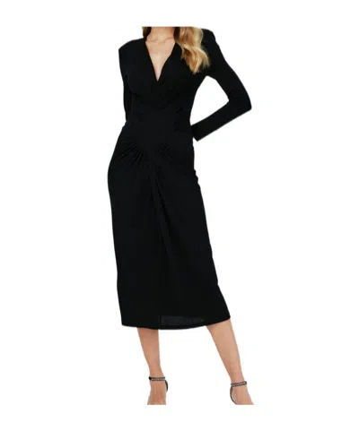 Diane Von Furstenberg V-neck Dress In Black