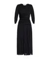Diane Von Furstenberg Gaj Midi Dress In Black