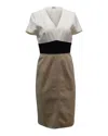 Diane Von Furstenberg V-neck Knee Length Dress In Multicolor Silk In Multi