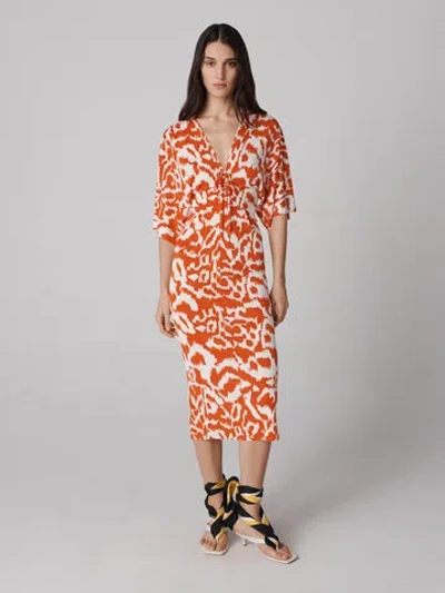 Diane Von Furstenberg Valerie Dress In Kupang Orange