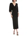 Diane Von Furstenberg Valerie Midi Dress In Black