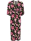 Diane Von Furstenberg Valerie Midi Dress In Black