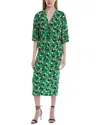 Diane Von Furstenberg Valerie Midi Dress In Green