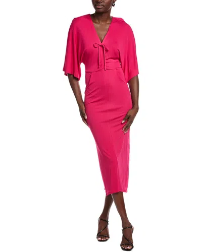 Diane Von Furstenberg Valerie Midi Dress In Pink