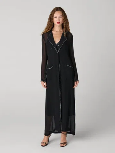Diane Von Furstenberg Vesper Duster In Black