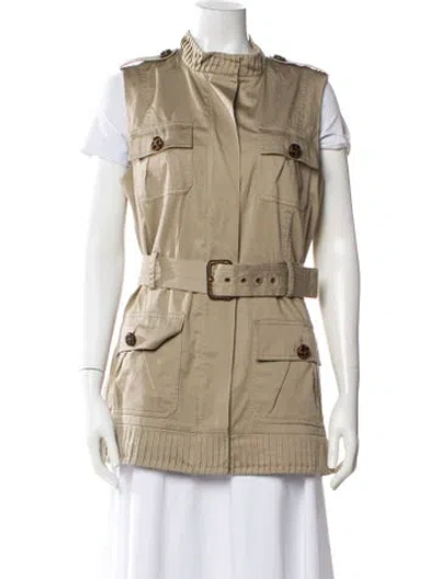 Pre-owned Diane Von Furstenberg Vest In Neutral