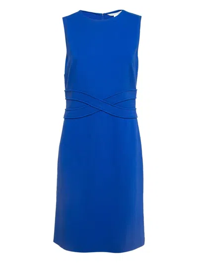 Pre-owned Diane Von Furstenberg Vintage Evita Midi Dress In Blue