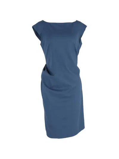 Pre-owned Diane Von Furstenberg Vintage Gabi Mini Dress In Blue