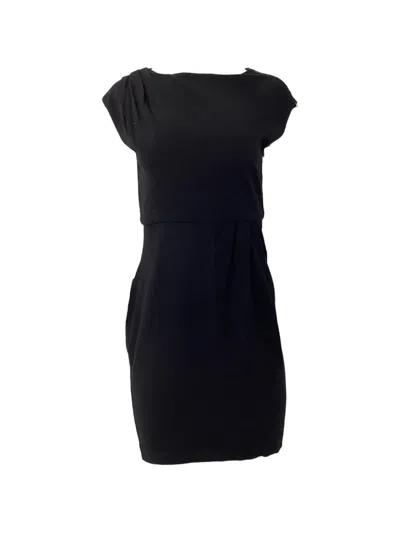 Pre-owned Diane Von Furstenberg Vintage Marcona Dress In Black