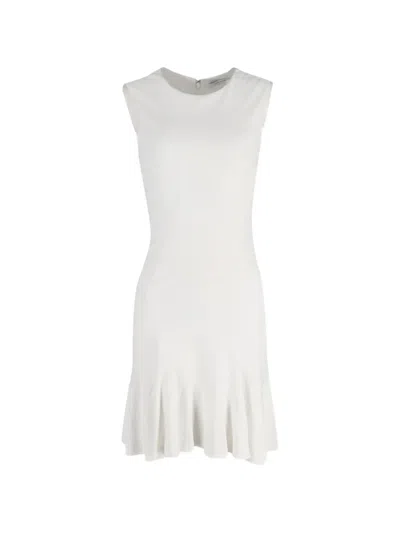 Pre-owned Diane Von Furstenberg Vintage Sleeveless Mini Dress In White