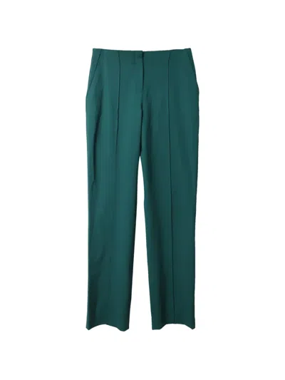 Pre-owned Diane Von Furstenberg Vintage Tailored Trousers In Green