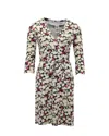 Diane Von Furstenberg Vintage Wrap Dress In Floral Print Silk In Multi