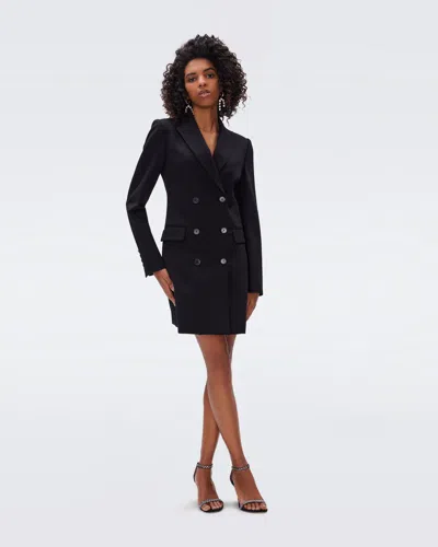 Diane Von Furstenberg Virginia Blazer Dress By  In Size 12 In Black