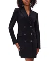 Diane Von Furstenberg Virginia Double-breasted Jersey Blazer In Black