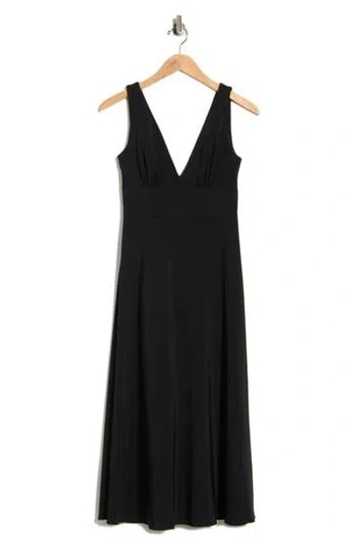 Diane Von Furstenberg Vivienne V-neck Jersey Dress In Black