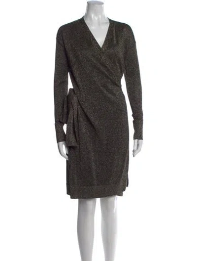 Pre-owned Diane Von Furstenberg V-neck Sweater In Multi