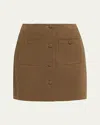 Diane Von Furstenberg Waverly Houndstooth Knit Mini Skirt In Brown