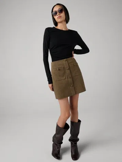 Diane Von Furstenberg Waverly Skirt In Green
