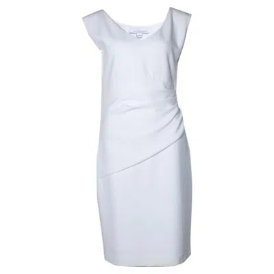 Pre-owned Diane Von Furstenberg , White Draped Dress