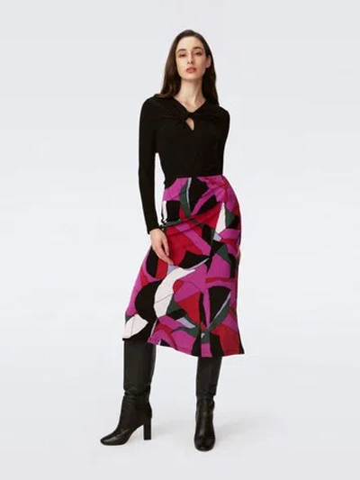 Diane Von Furstenberg Whitley Skirt In Huge Tendu