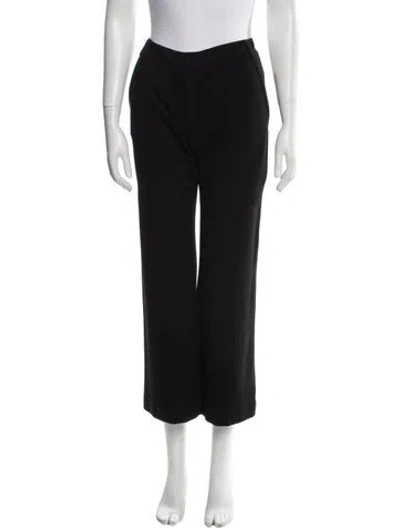 Pre-owned Diane Von Furstenberg Wide Leg Pants In Black