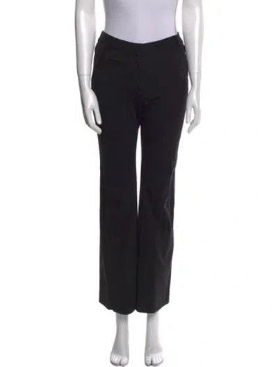 Pre-owned Diane Von Furstenberg Wide Leg Pants In Black