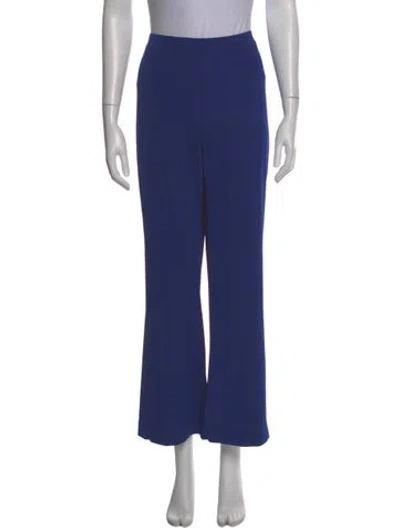 Pre-owned Diane Von Furstenberg Wide Leg Pants In Blue